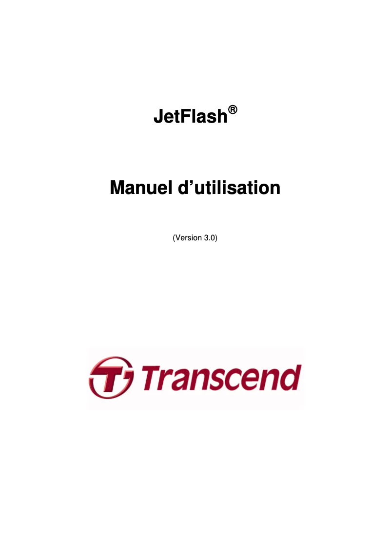 Imagen de la primera página del manual del dispositivo JetFlash 790