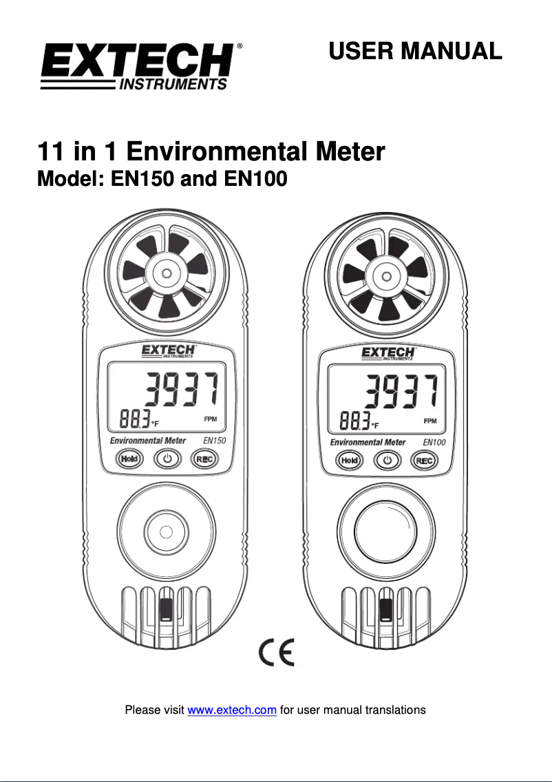 Image de la première page du manuel de l'appareil EN150