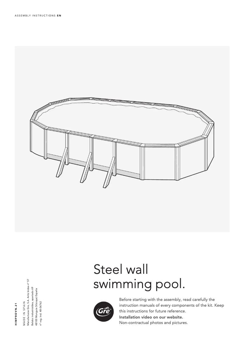 Página 1 del manual Manual de usuario Gre KIT730ECO