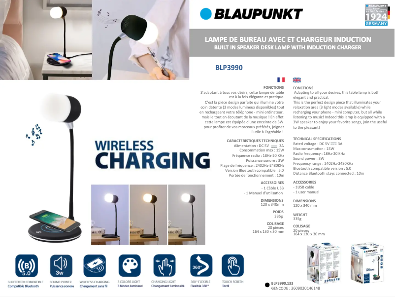 Página 1 del manual Manual de usuario Blaupunkt BLP3990