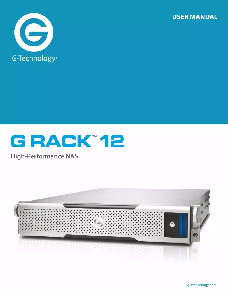 Page 1 de la notice Manuel utilisateur G-Technology G-RACK 12