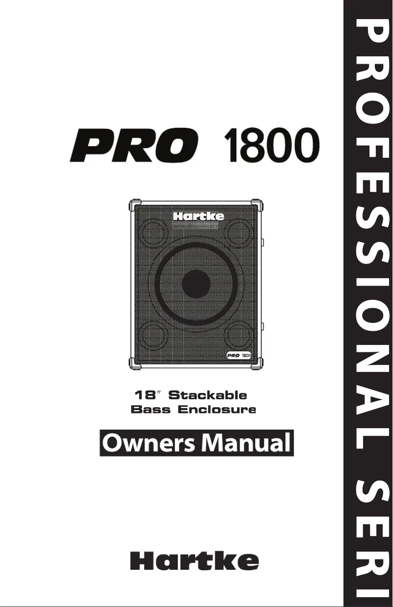 Image de la première page du manuel de l'appareil Pro 1800