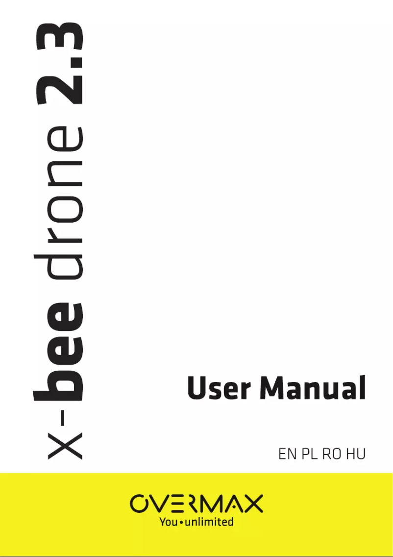 Page 1 de la notice Manuel utilisateur Overmax X-bee drone 2.3