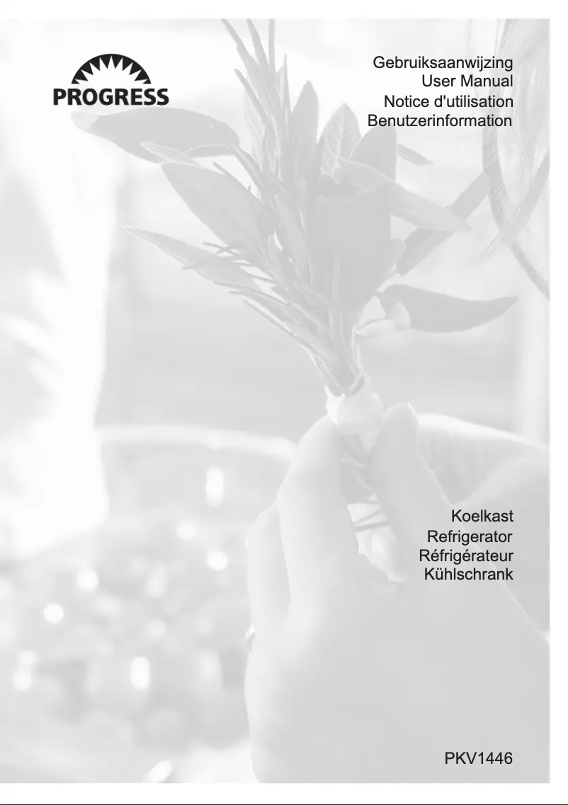 Page 1 de la notice Manuel utilisateur Progress PKV1446