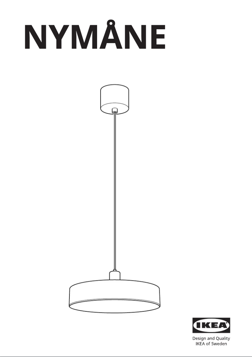 Imagen de la primera página del manual del dispositivo NYMÅNE 205.431.95