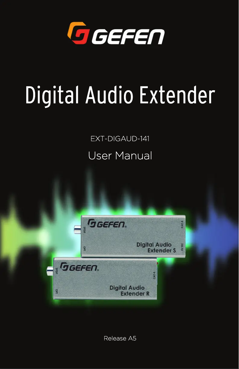 Page n°1 - Manuel utilisateur Gefen EXT-DIGAUD-141