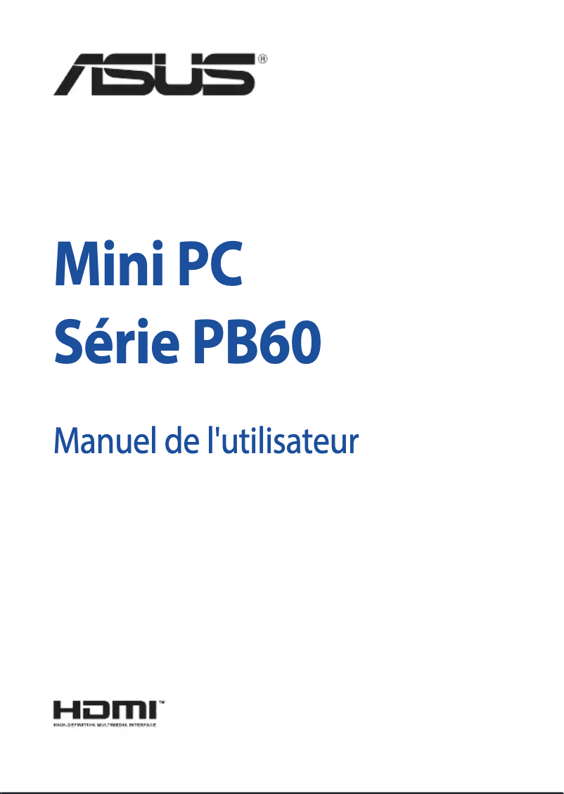 Page n°1 - Manuel utilisateur Asus Mini PC PB60