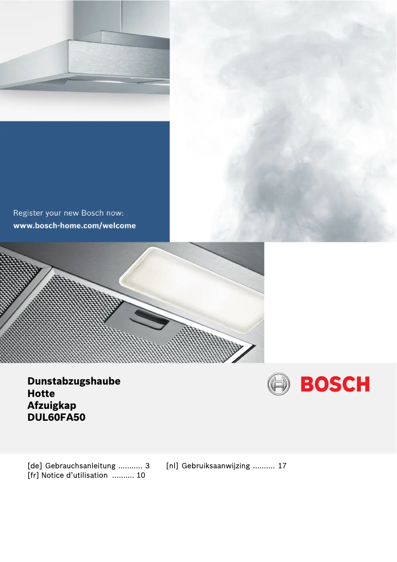 Página 1 del manual Manual de usuario Bosch DUL60FA50