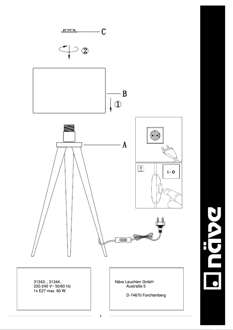 Image de la première page du manuel de l'appareil Tripod