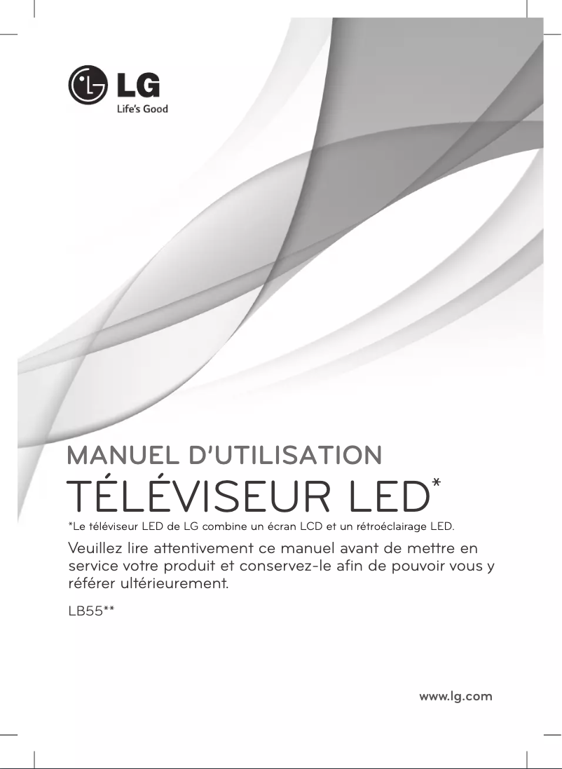 Page n°1 - Manuel utilisateur LG 49LB552V