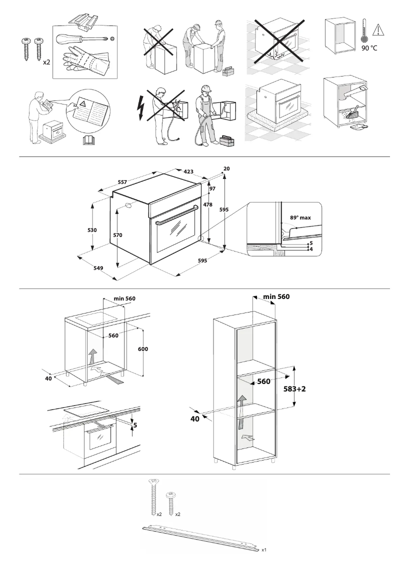 Page 1 de la notice Instructions de sécurité Whirlpool OMSR58RU1SX