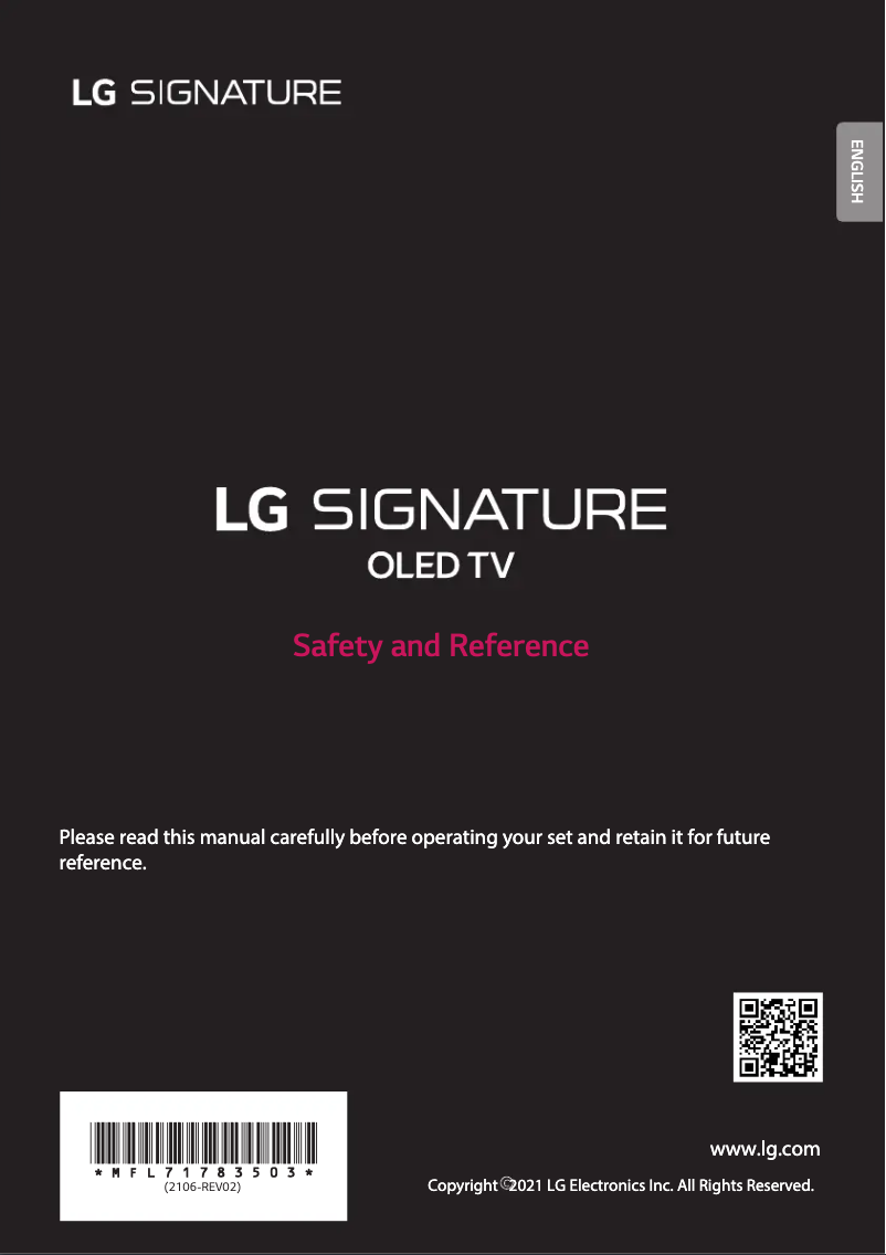 Página 1 del manual Manual de usuario LG OLED88Z19LA.AVS