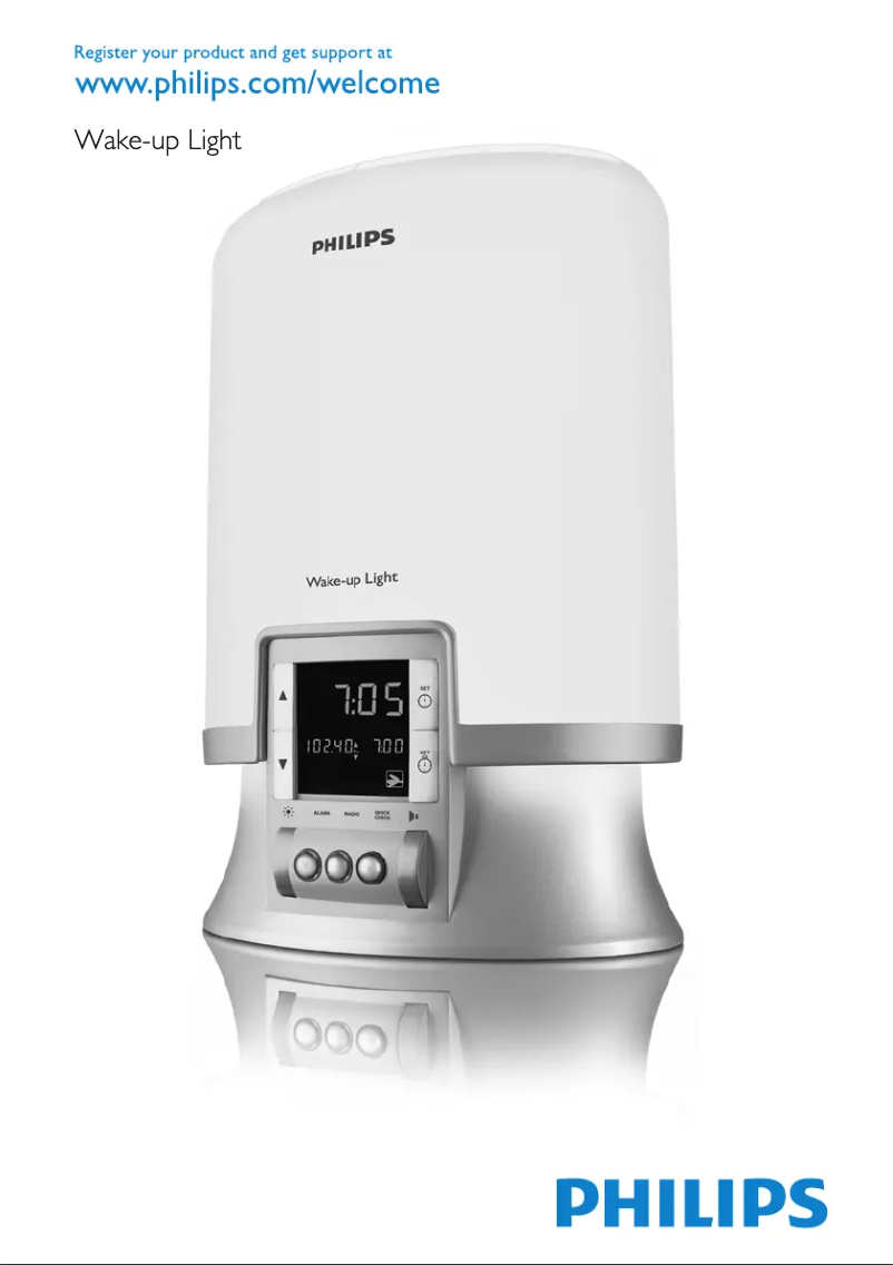 Image de la première page du manuel de l'appareil Wake-up Light HF3461