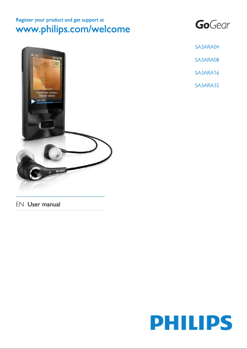 Página 1 del manual Manual de usuario Philips GoGear Ariaz