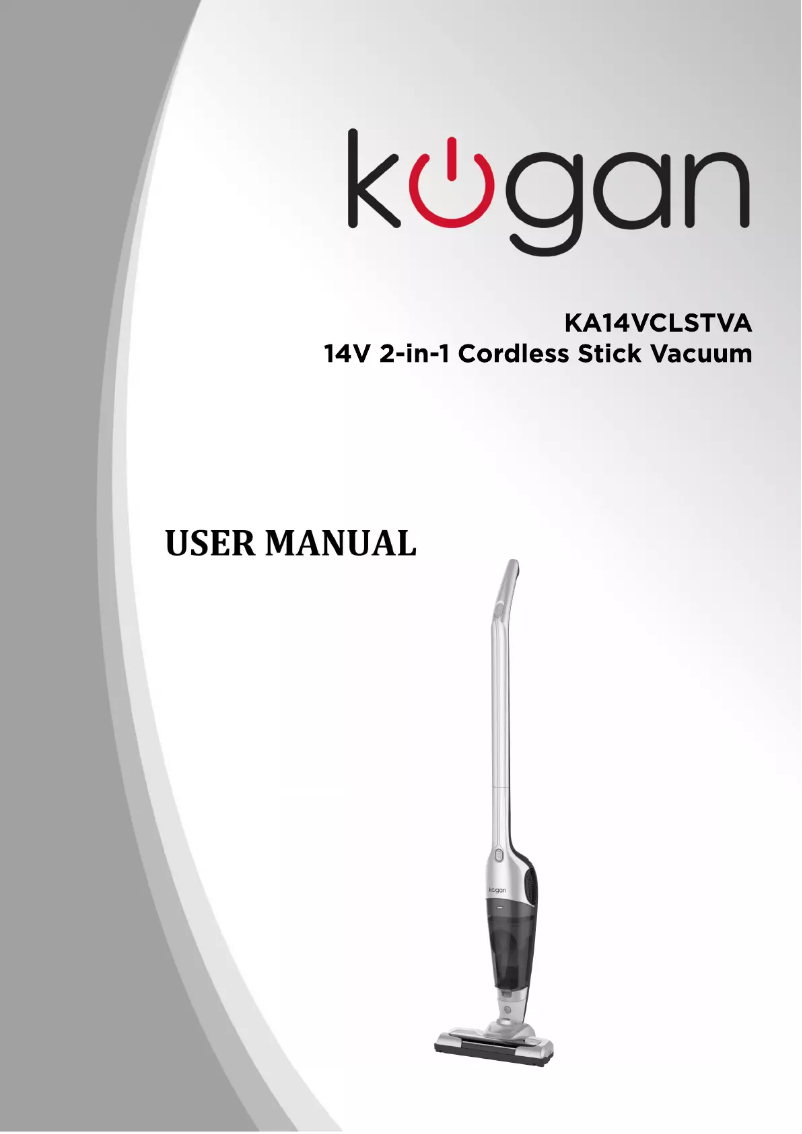 Page 1 de la notice Manuel utilisateur Kogan 2 in 1 Cordless 14V