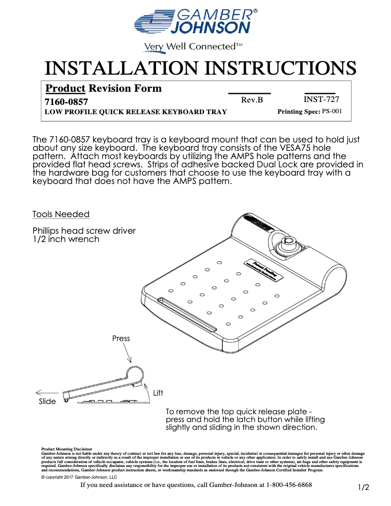 Image de la première page du manuel de l'appareil 7160-0857