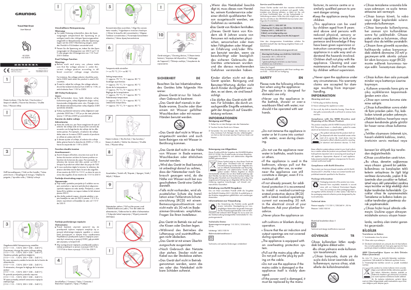 Page 1 de la notice Manuel utilisateur Grundig HD 2509