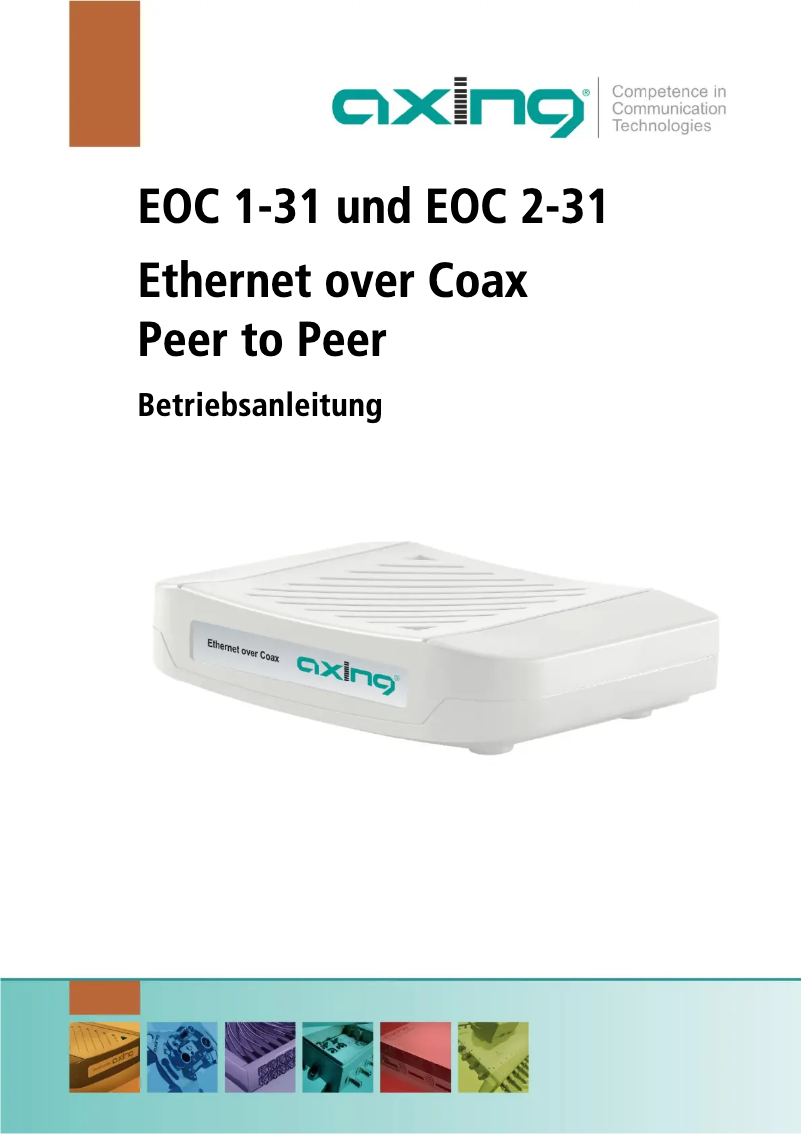 Page 1 de la notice Manuel utilisateur Axing EoC 2-01