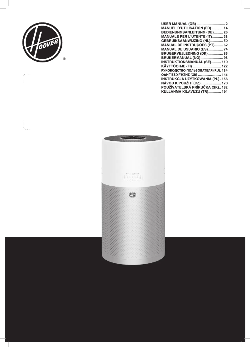 Page n°1 - Manuel utilisateur Hoover H-PURIFIER 500 HHP50CA011