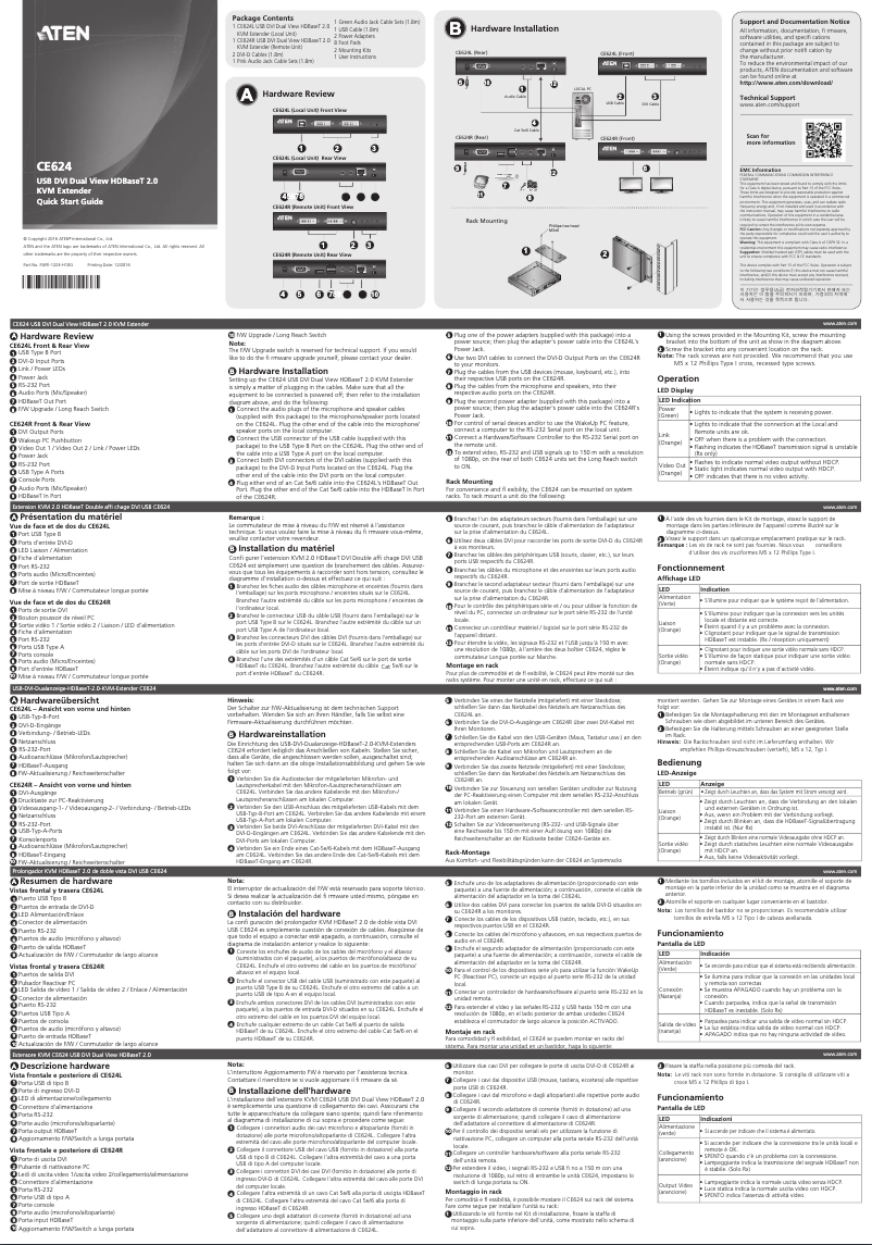 Image de la première page du manuel de l'appareil CE624-AT-G