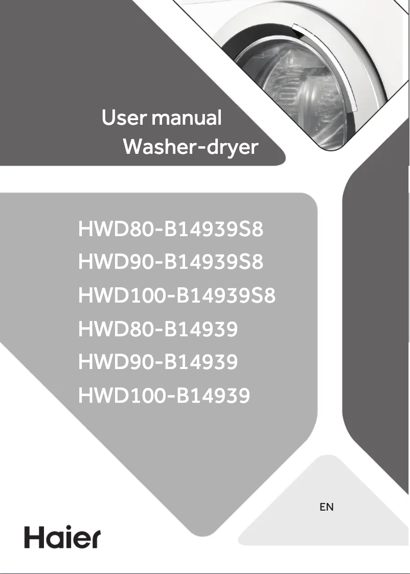 Image de la première page du manuel de l'appareil HWD100-B14939S8