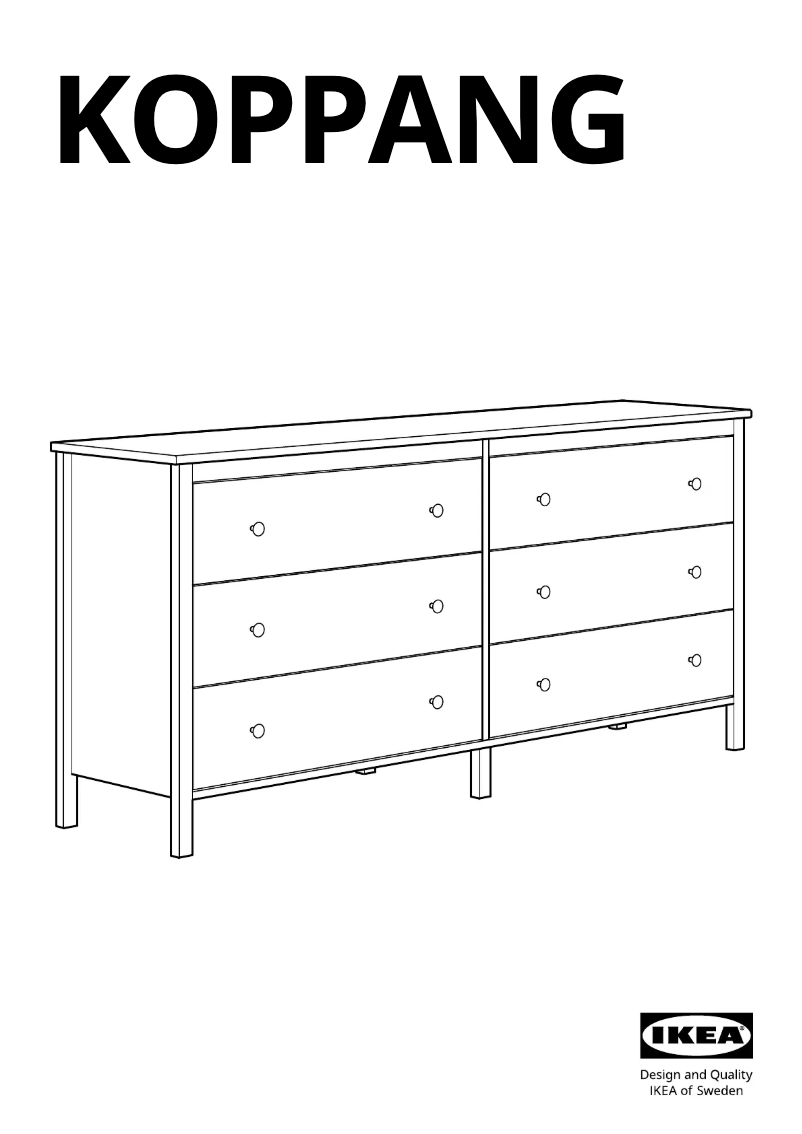 Page 1 de la notice Manuel utilisateur Ikea KOPPANG 804.811.23
