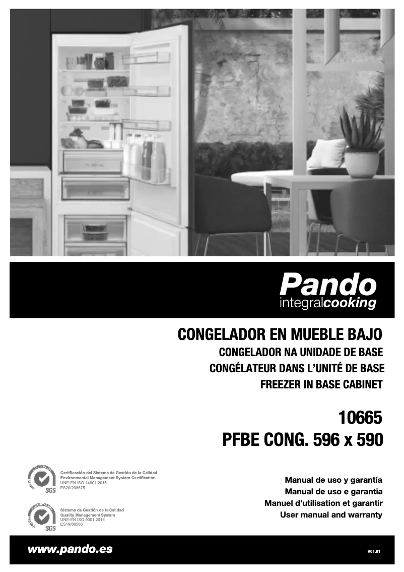 Image de la première page du manuel de l'appareil PFBE CONG