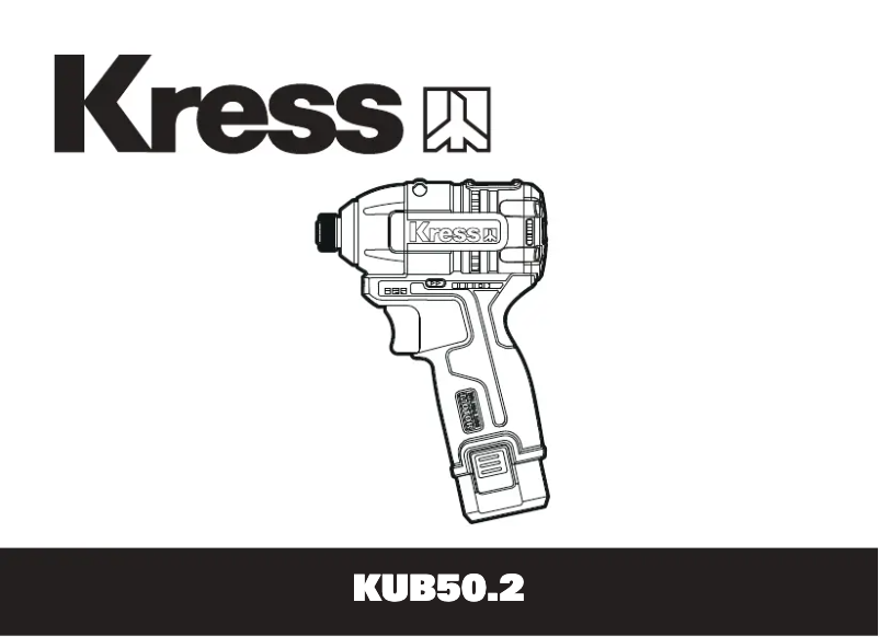 Page n°1 - Manuel utilisateur Kress KUB50.2