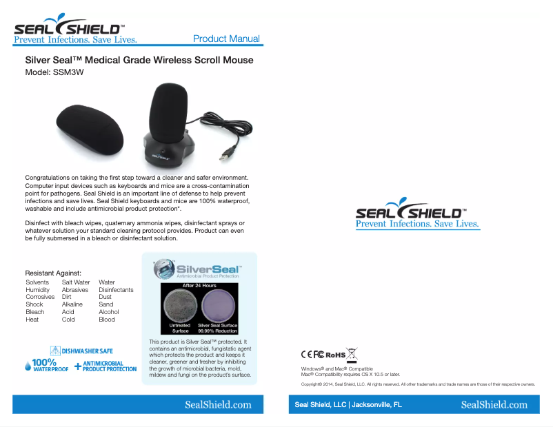 Page 1 de la notice Mode d'emploi Seal Shield SSWM3