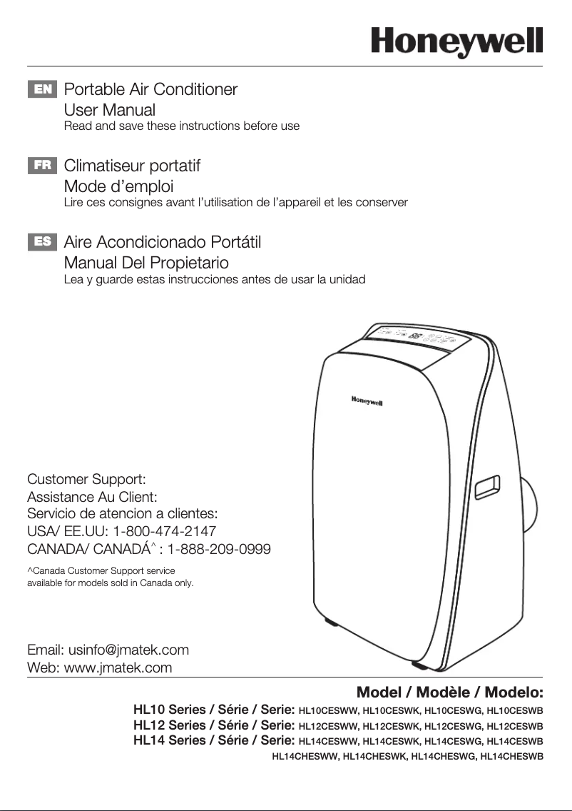 Page 1 de la notice Manuel utilisateur Honeywell HL14CHESWB