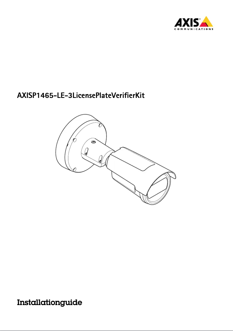 Image de la première page du manuel de l'appareil P1465-LE-3