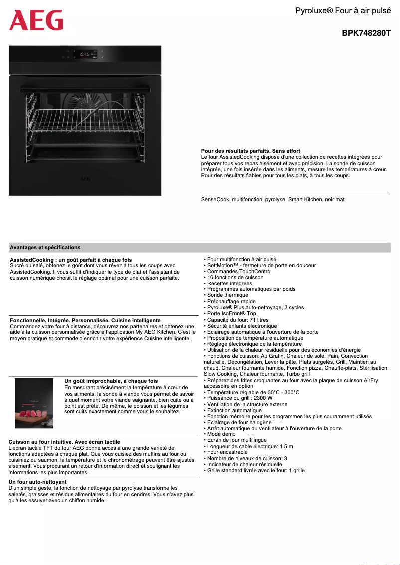 Image de la première page du manuel de l'appareil BPK748280T