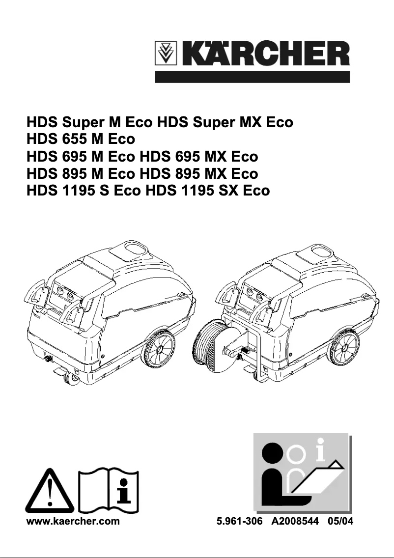 Page 1 de la notice Manuel utilisateur Kärcher HDS Super M Eco