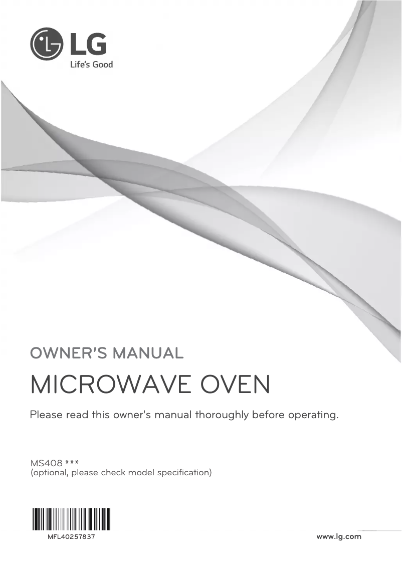 Page 1 de la notice Manuel utilisateur LG MS4082XRS
