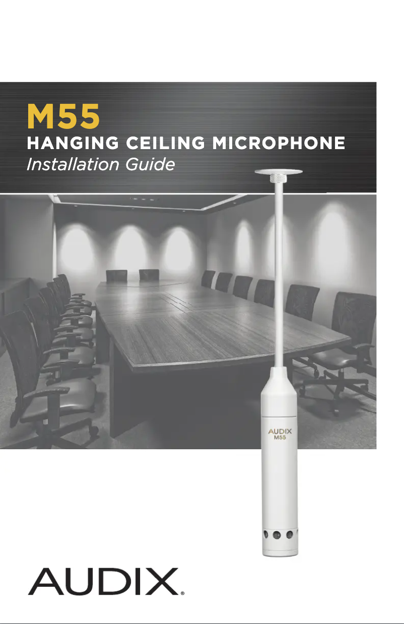 Page 1 de la notice Manuel utilisateur Audix M55