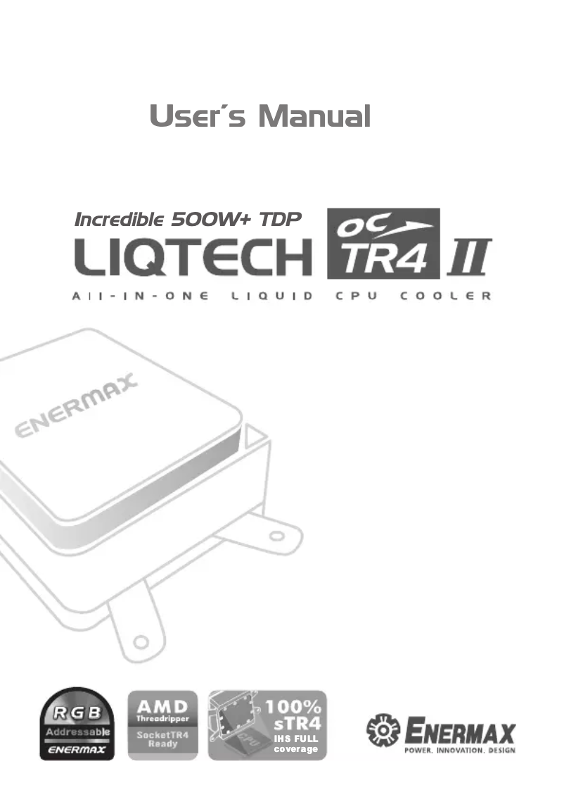 Imagen de la primera página del manual del dispositivo Liqtech TR4 II 240 ELC-LTTRTO240