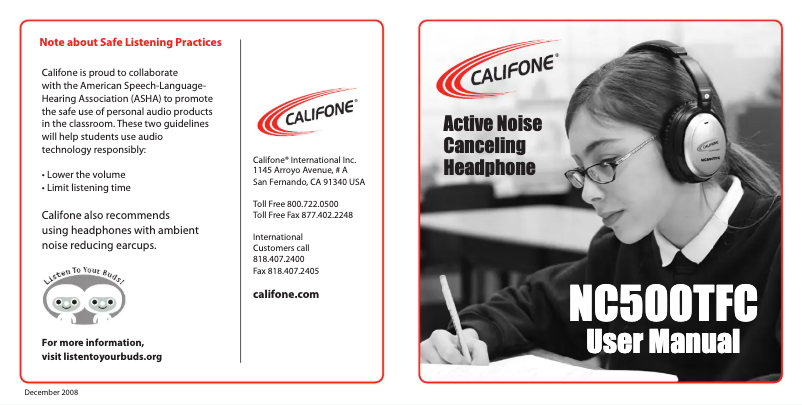 Image de la première page du manuel de l'appareil NC500TFC