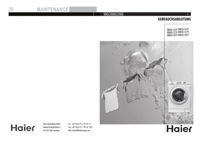 Image de la première page du manuel de l'appareil HW60-1079