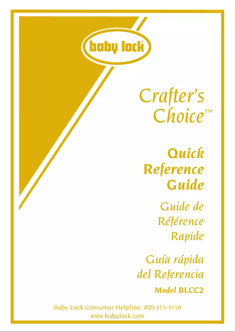 Image de la première page du manuel de l'appareil Crafters Choice BLCC2