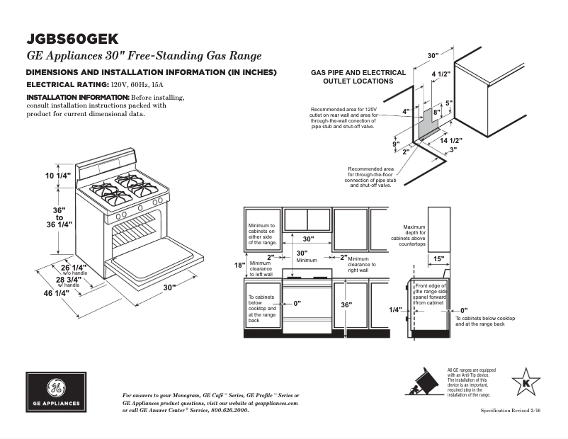 Imagen de la primera página del manual del dispositivo JGBS60KSA