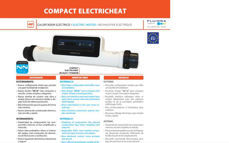 Image de la première page du manuel de l'appareil Compact ElectricHeat