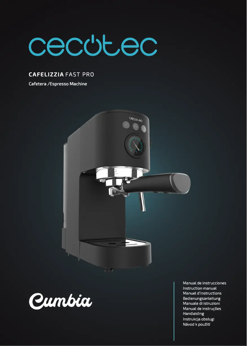 Page n°1 - Manuel utilisateur Cecotec Cafelizzia Fast Pro