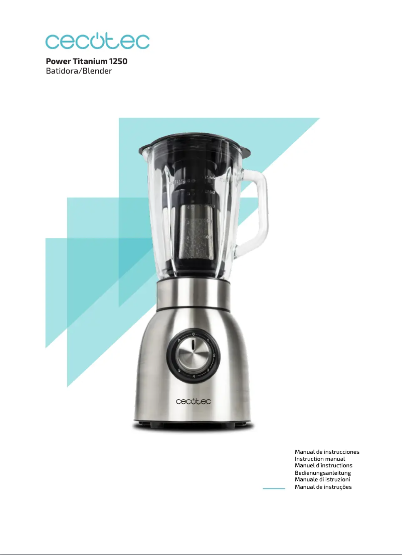 Page n°1 - Manuel utilisateur Cecotec Power Titanium 1250