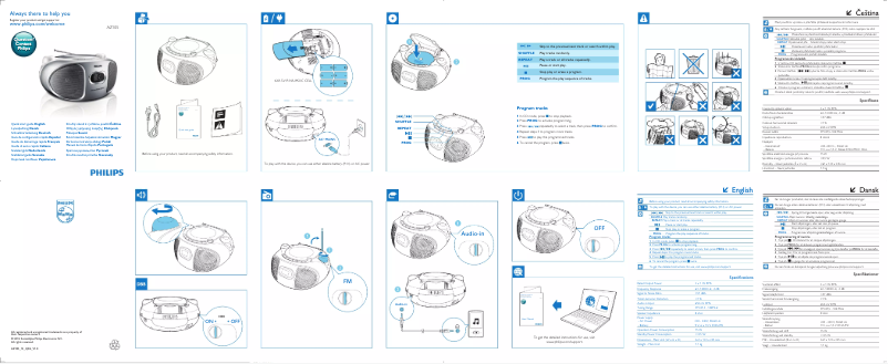 Image de la première page du manuel de l'appareil AZ105G