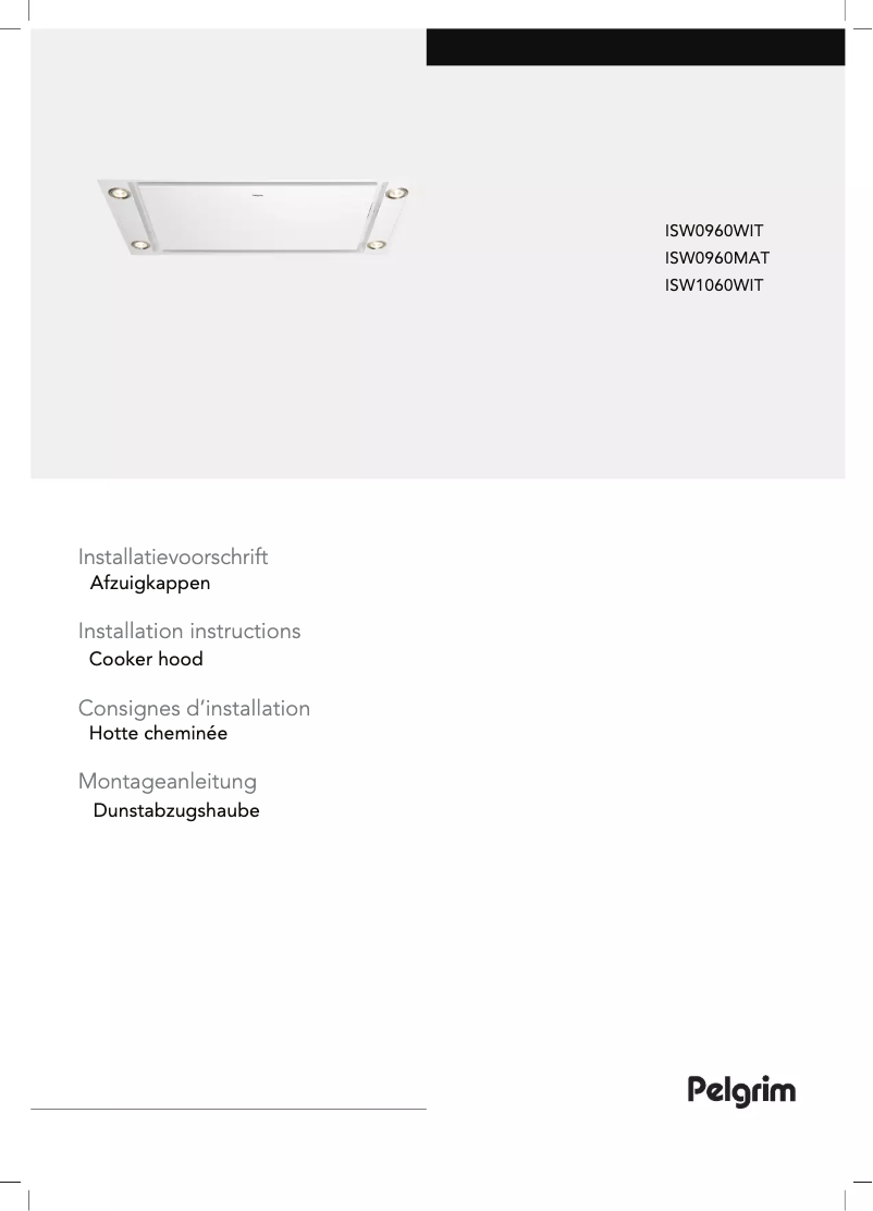 Page 1 de la notice Guide d'installation Pelgrim ISW1060WIT