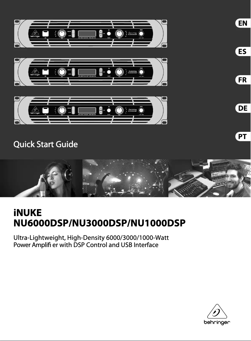 Page n°1 - Manuel utilisateur Behringer NU6000DSP