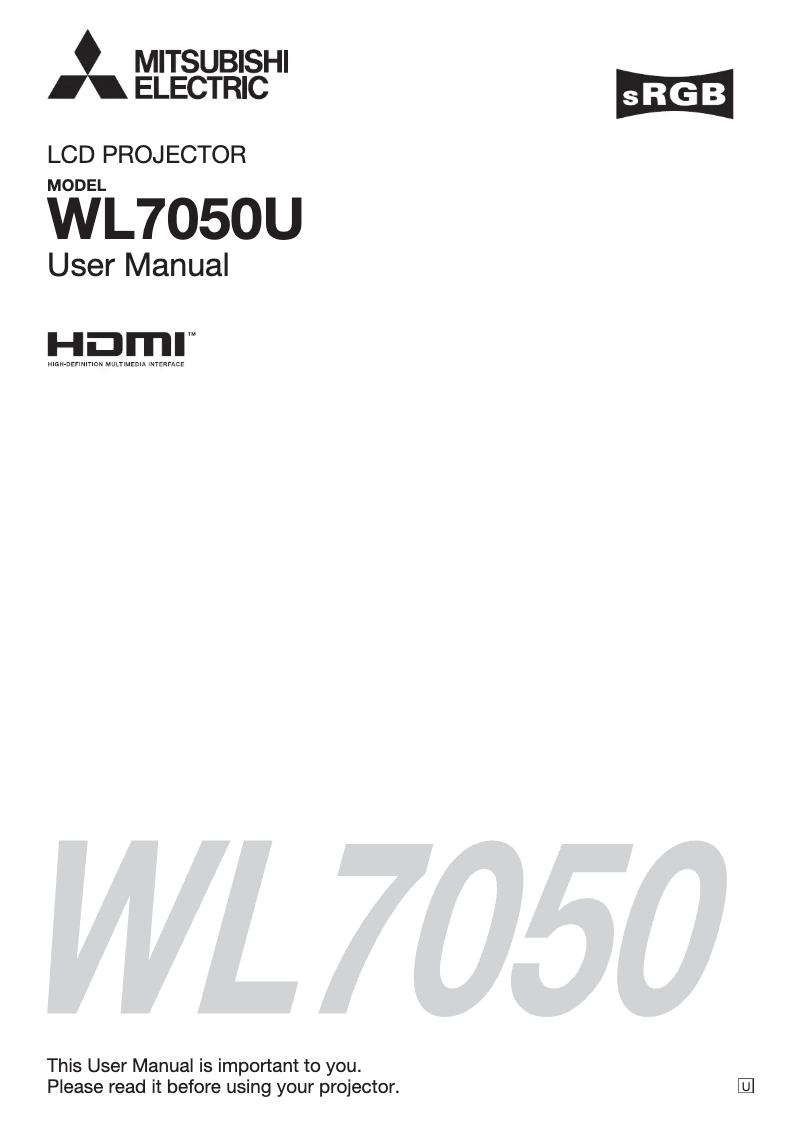 Image de la première page du manuel de l'appareil WL7050U