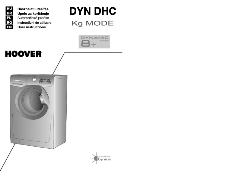 Page 1 de la notice Manuel utilisateur Hoover DYN 8144 DHC