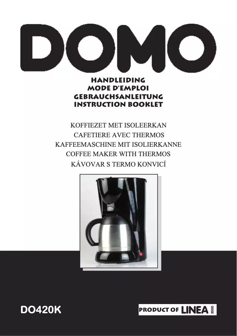 Page n°1 - Manuel utilisateur Domo DO420K