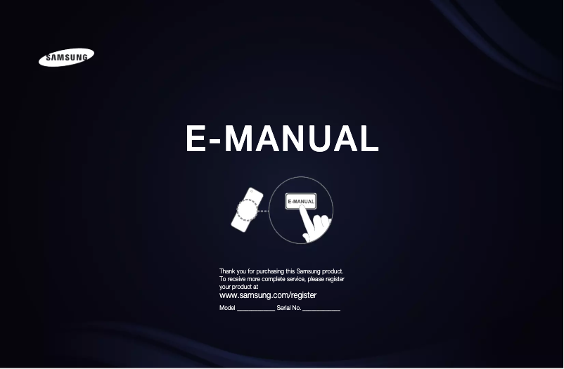 Image de la première page du manuel de l'appareil UE40D6207TKXXE